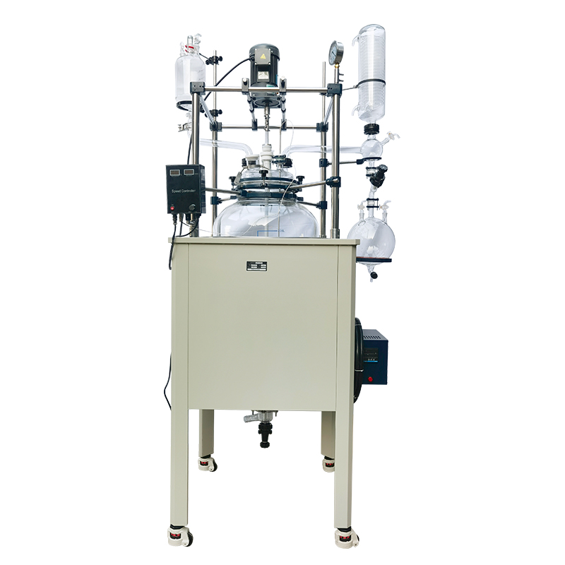 100L 200L Single Layer Glass Reactor