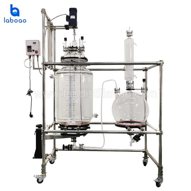 100L Crystallization Filter Jacketed Glass Reactor