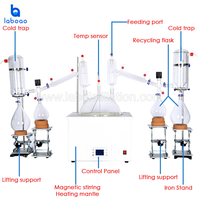 2L Short Path Distillation Kit For CBD Oil Extraction