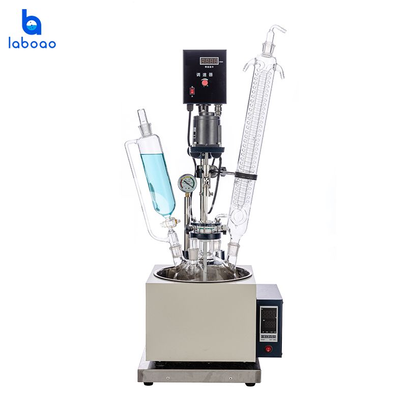 3L Single Layer Glass Reactor Vessel