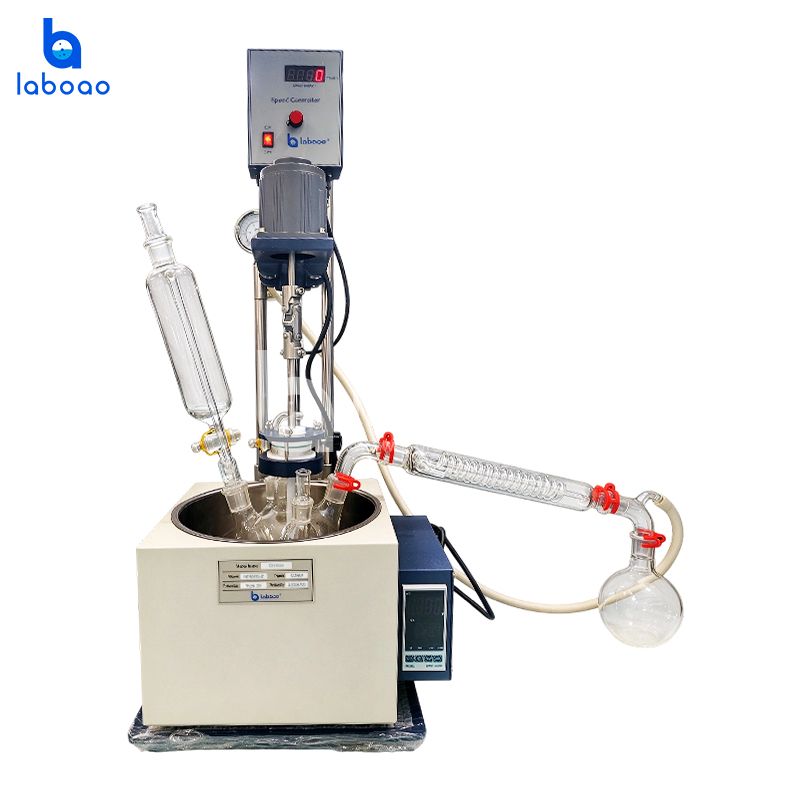 5L Single Layer Glass Reactor Vessel