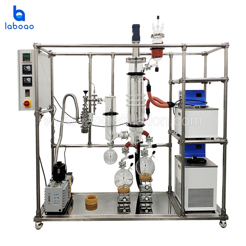 A Serires Short Path Glass Molecular Distillation Extraction Equipment