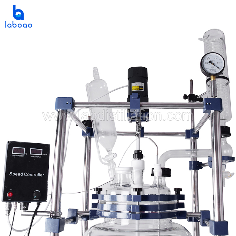 100L Jacketed Glass Reactor Vessel