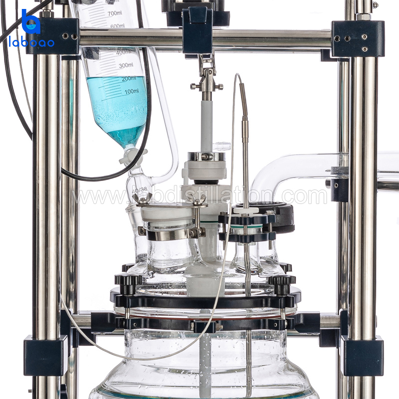 10L Jacketed Glass Reactor Vessel