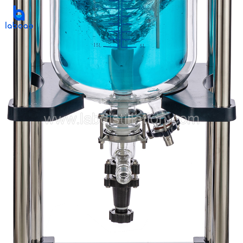 10L Jacketed Glass Reactor Vessel