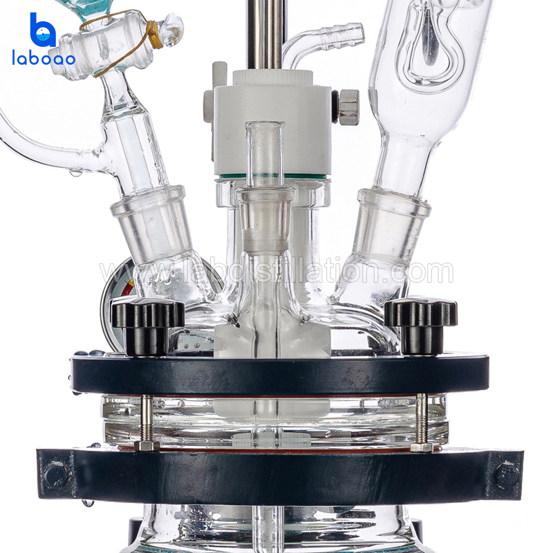 1L Jacketed Glass Reactor Vessel