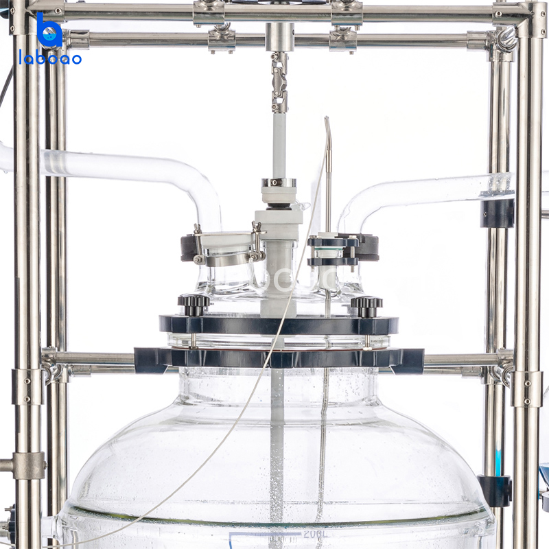 200L Jacketed Glass Reactor Vessel