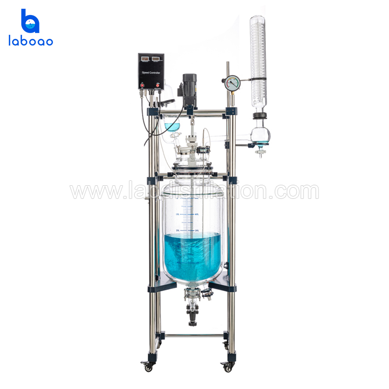 50L Jacketed Glass Reactor Vessel