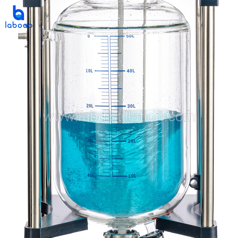 50L Jacketed Glass Reactor Vessel