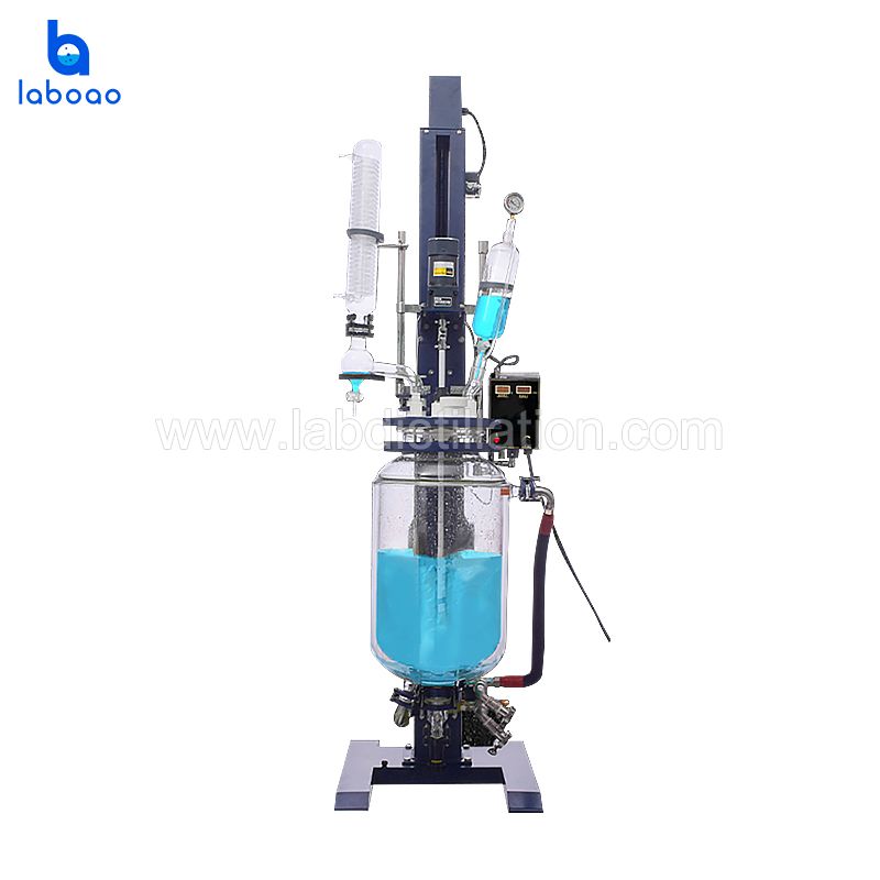 New Lifting And Rotating Double Layer Glass Reactor