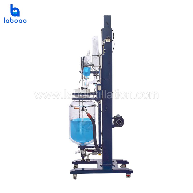 New Lifting And Rotating Double Layer Glass Reactor