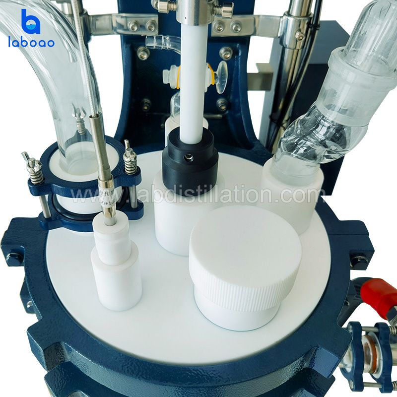 New Lifting And Rotating Double Layer Glass Reactor