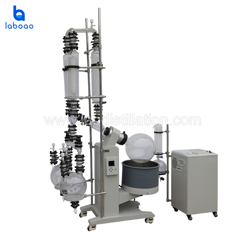 20L Rotary Evaporator With Double Condenser And Receiving Flasks