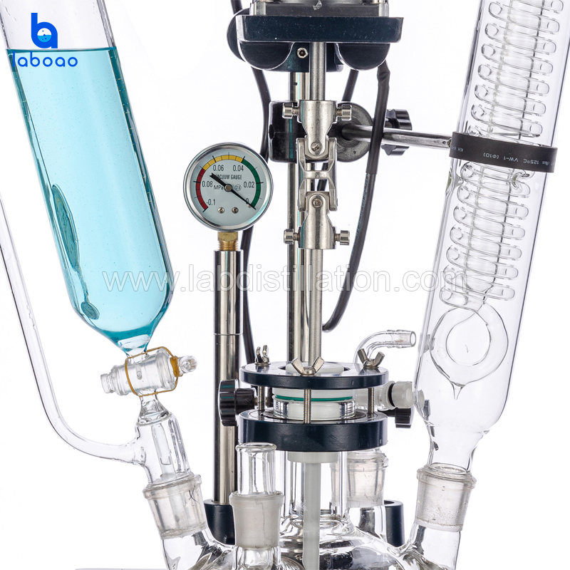 1L Single Layer Glass Reactor Vessel