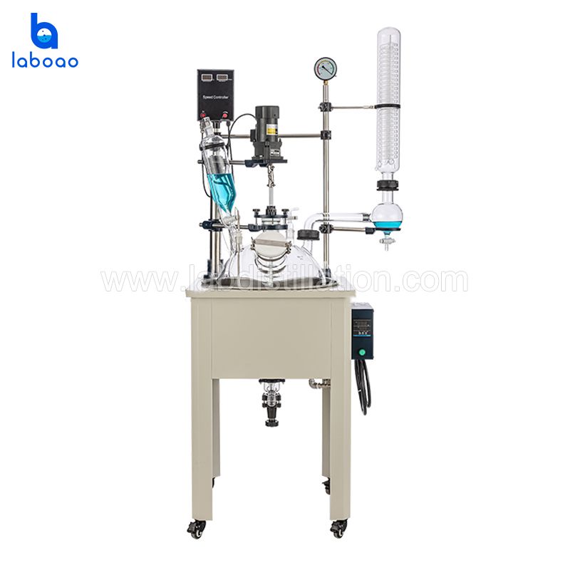 20L Single Layer Glass Reactor Vessel