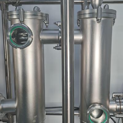 Stainless Steel Molecular Distillation For Essential Oil Extraction detail - Condenser+cold trap system, windows design, easy to observe material process program, gas condenses more thoroughly